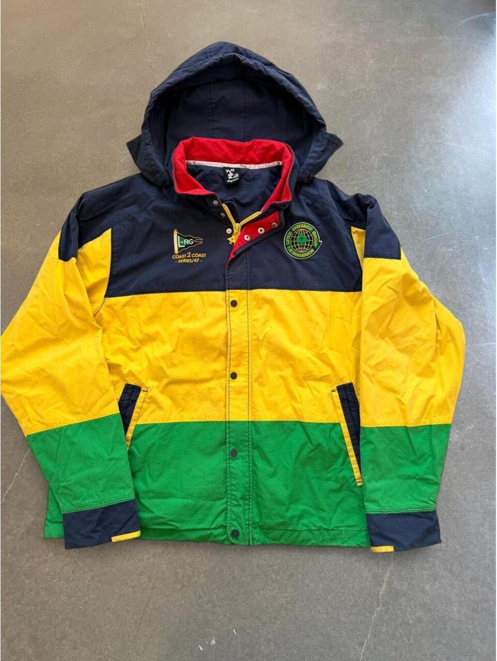 Vintage LRG Generation Colorblock Windbreaker Jacket Y2K Mens Size XL